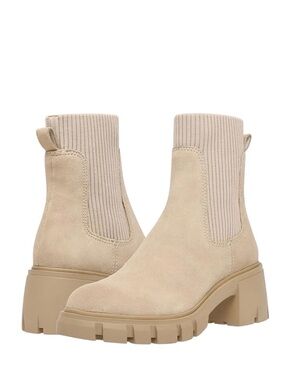 Falls Creek Cream Chelsea Lug Ankle Boots